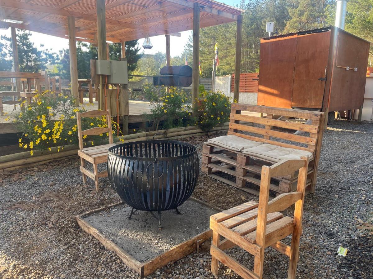 Cabana En Tunquen Con Parrilla, Fogon, Piscina Y Bosque Eksteriør billede