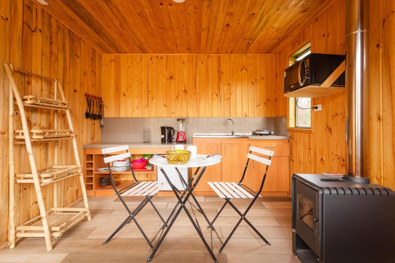 Cabana En Tunquen Con Parrilla, Fogon, Piscina Y Bosque Eksteriør billede