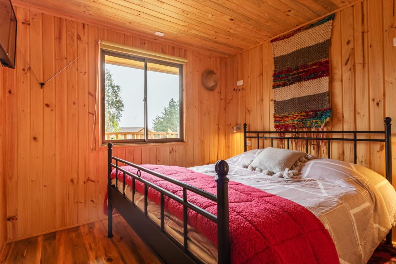 Cabana En Tunquen Con Parrilla, Fogon, Piscina Y Bosque Eksteriør billede