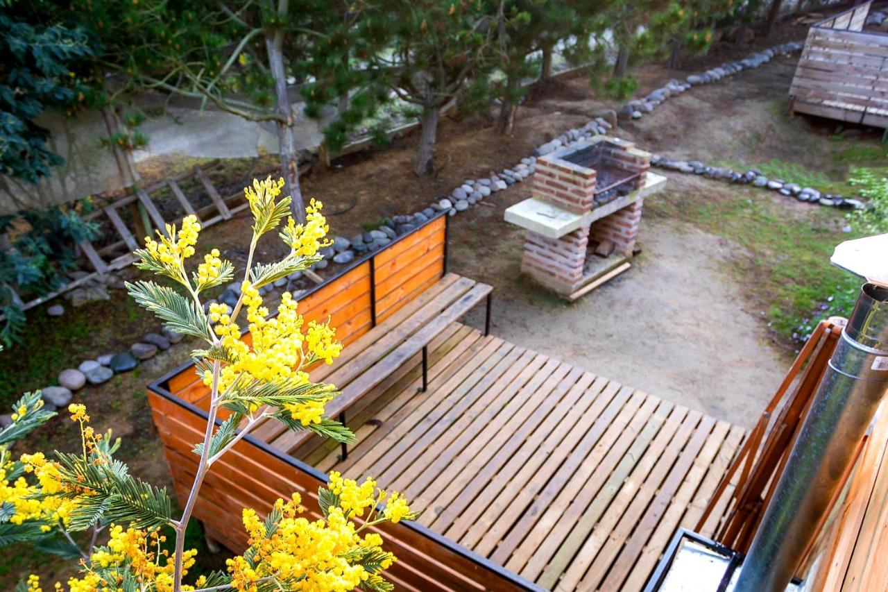 Cabana En Tunquen Con Parrilla, Fogon, Piscina Y Bosque Eksteriør billede